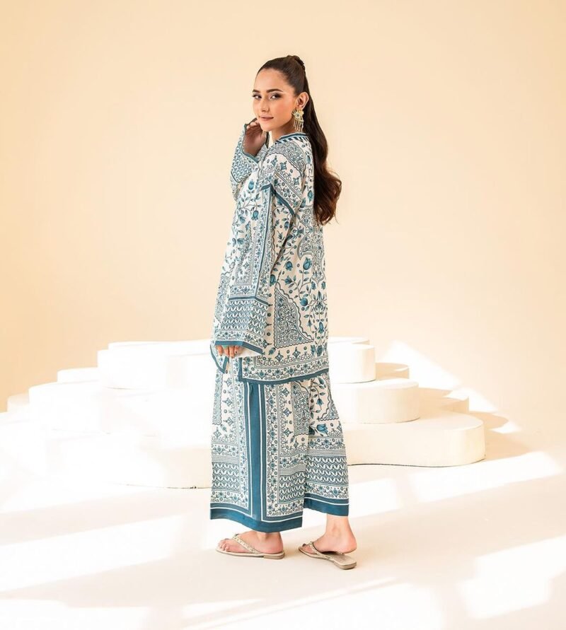 🌺কালার ফুল লীলেন টু পিস 🌺 - Image 2
