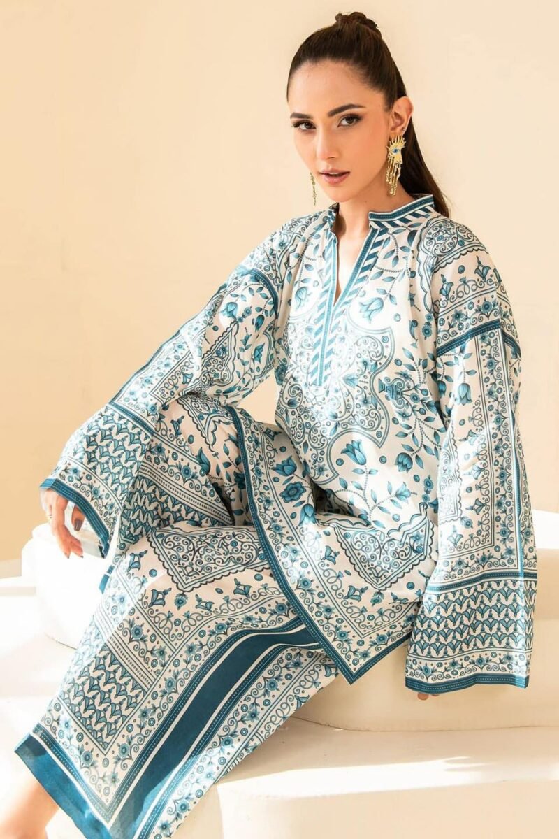 🌺কালার ফুল লীলেন টু পিস 🌺 - Image 3