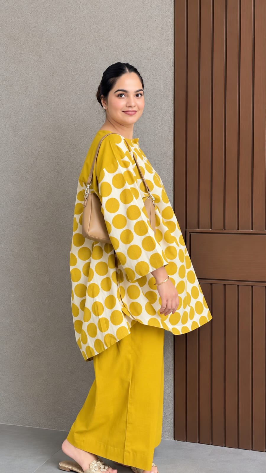 Readymade Cotton Two Piece (Yellow) - Image 3