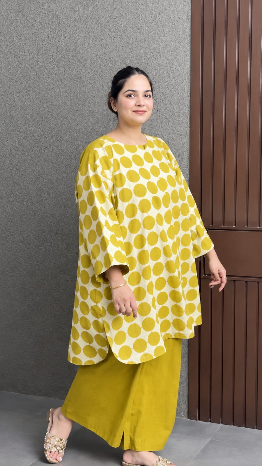 Readymade Cotton Two Piece (Yellow) - Image 5