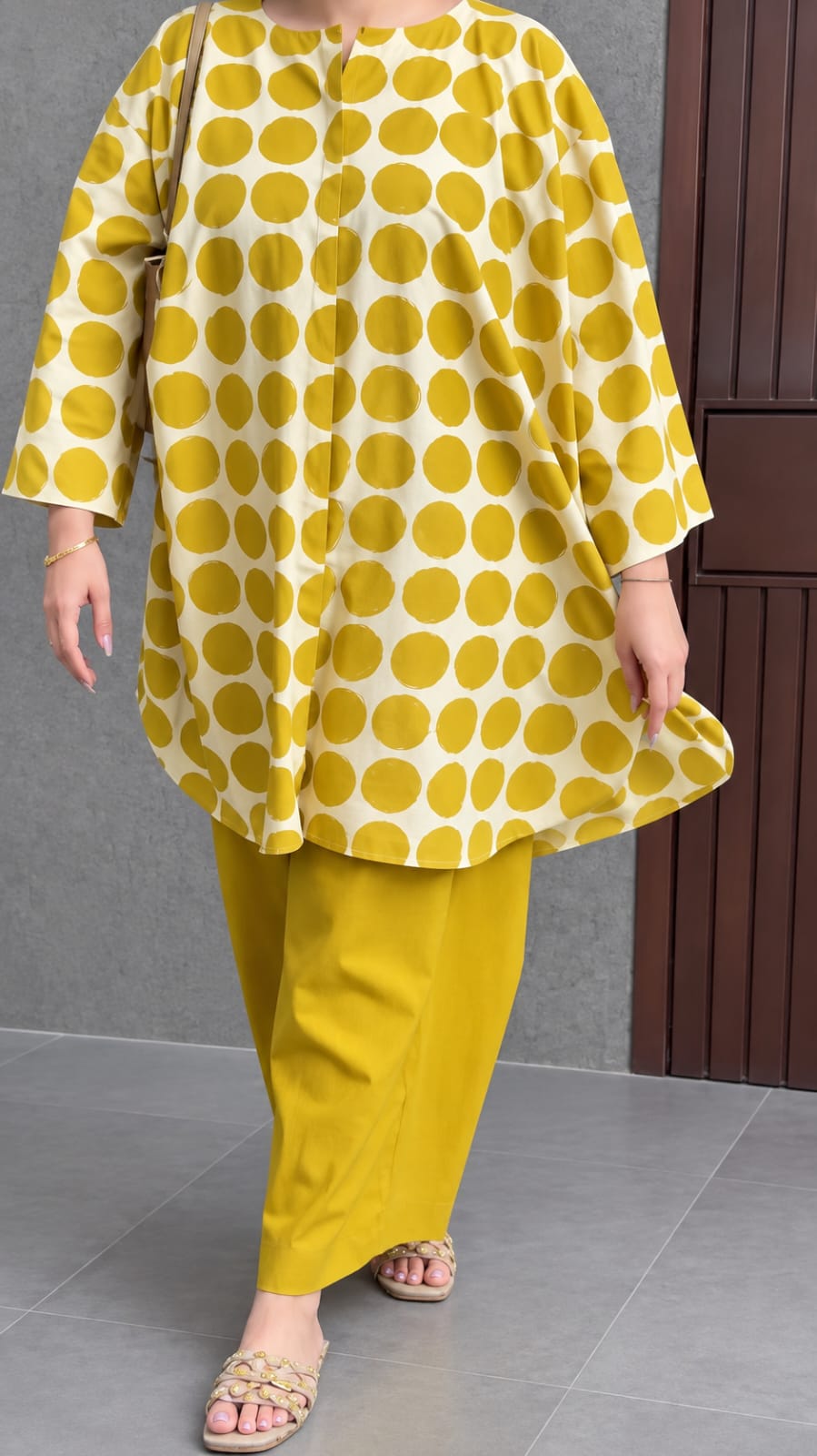 Readymade Cotton Two Piece (Yellow) - Image 6