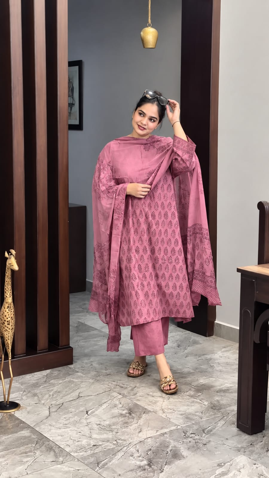 Readymade Cotton Three Piece