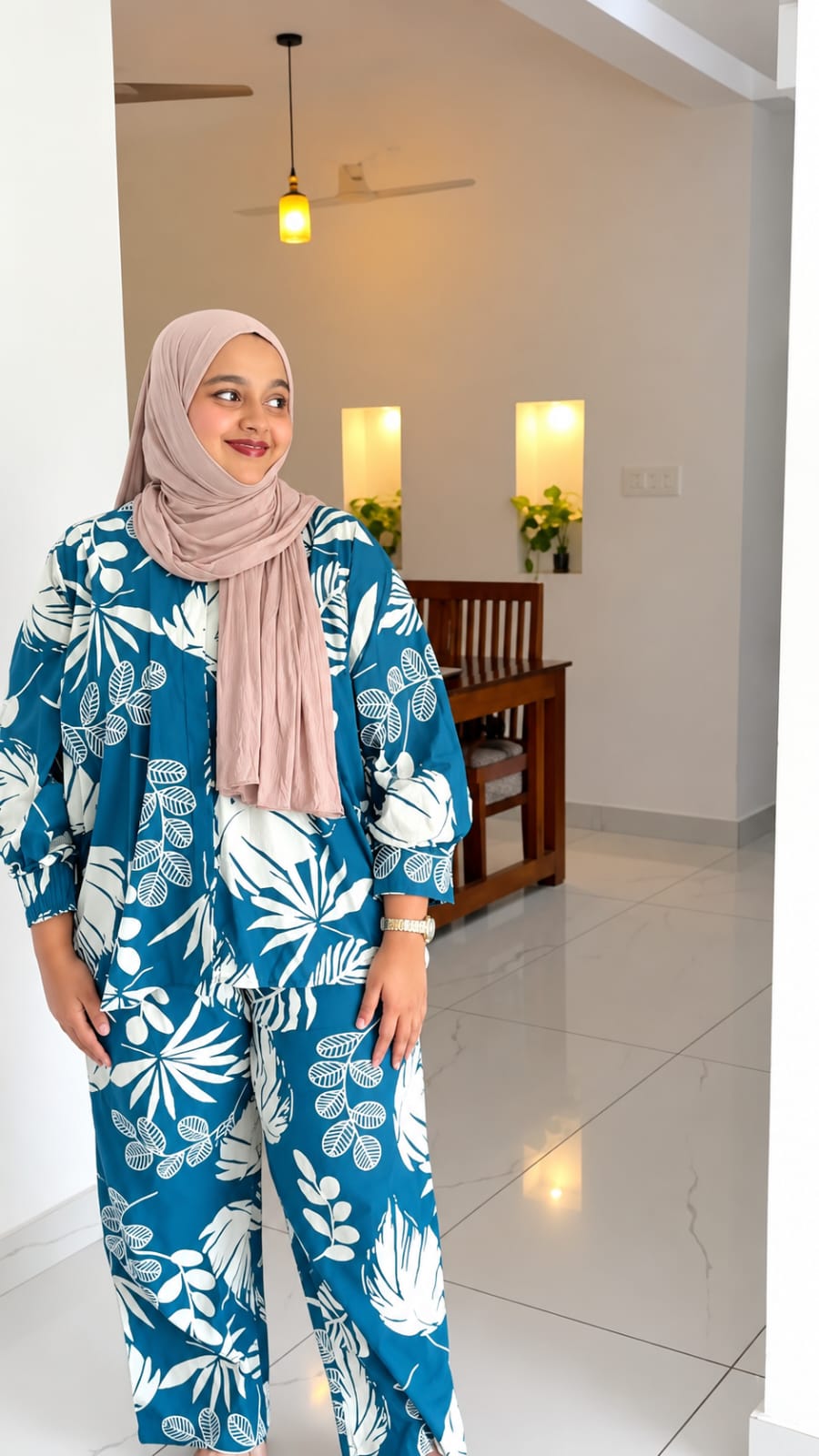 Readymade Cotton Two Piece (Blue) - Image 2