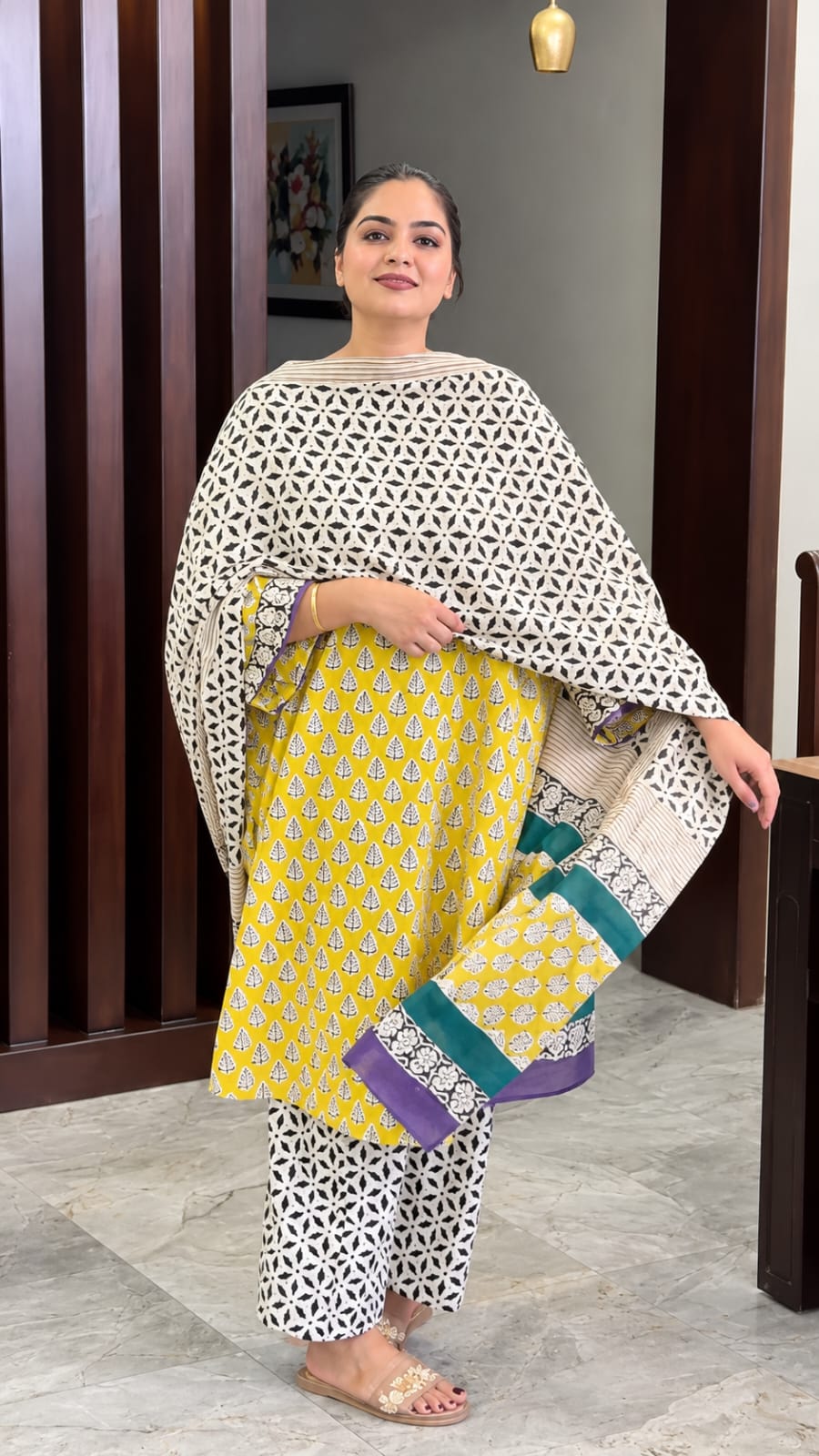 Readymade SoftCotton Three Piece (Yellow) - Image 4